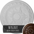 Hand-Painted Walnut Ceiling Medallion G480619