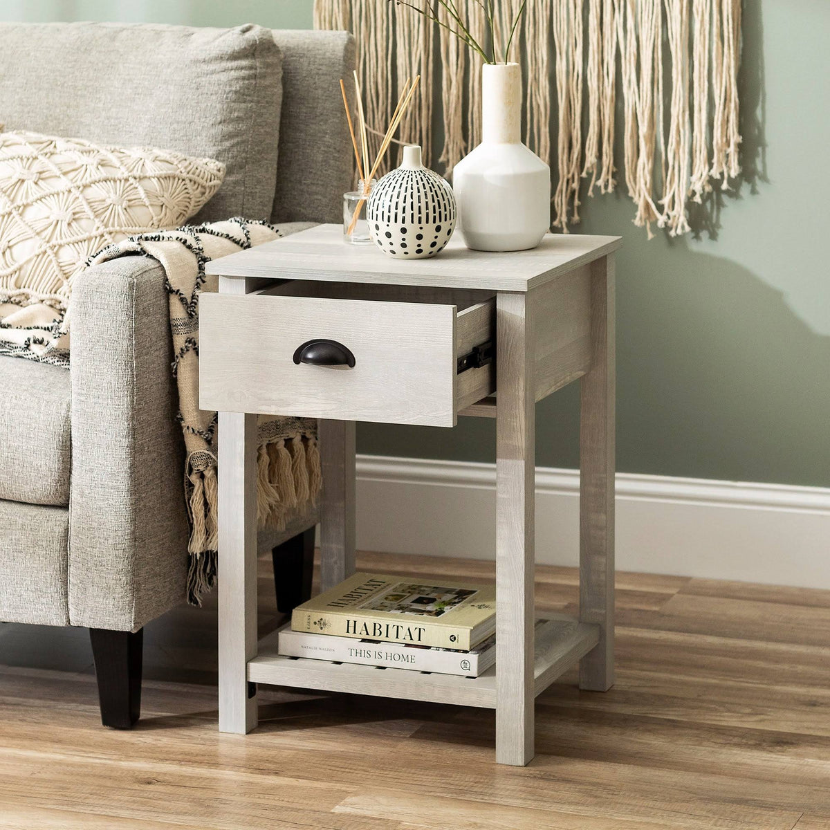18-inch One-Drawer Side Table H626