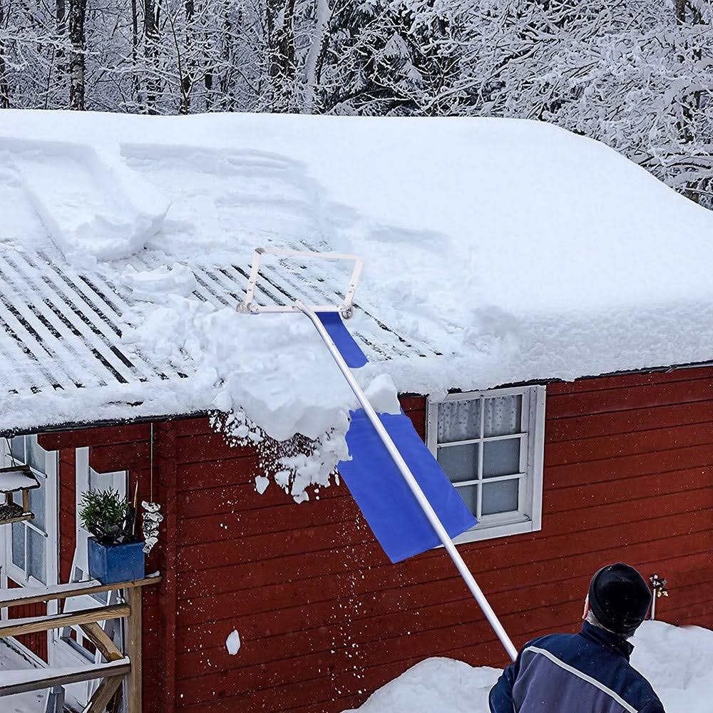 20 Feet Aluminum Frame Cloth Head Roof Snow Remover 1.2m 5 Sections M760425