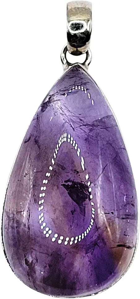 Silver Healing Crystal Stone Mineral D7898