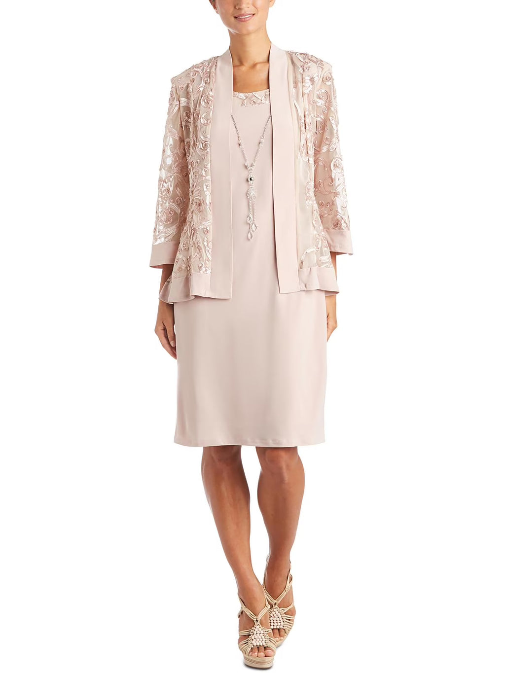 Mesh 2PC Cocktail and Party Dress Y7840