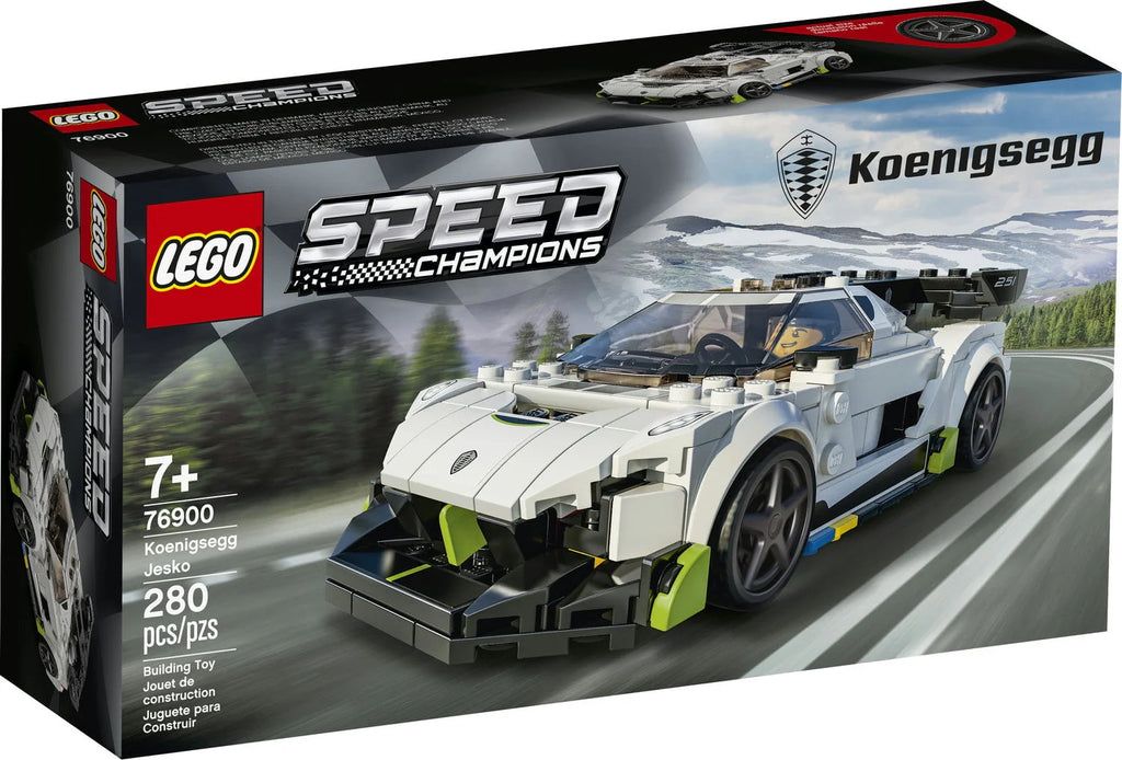 White Racing Car Building Set V84178