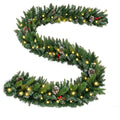 9 FT Pre-lit Christmas Garland with Lights G94864