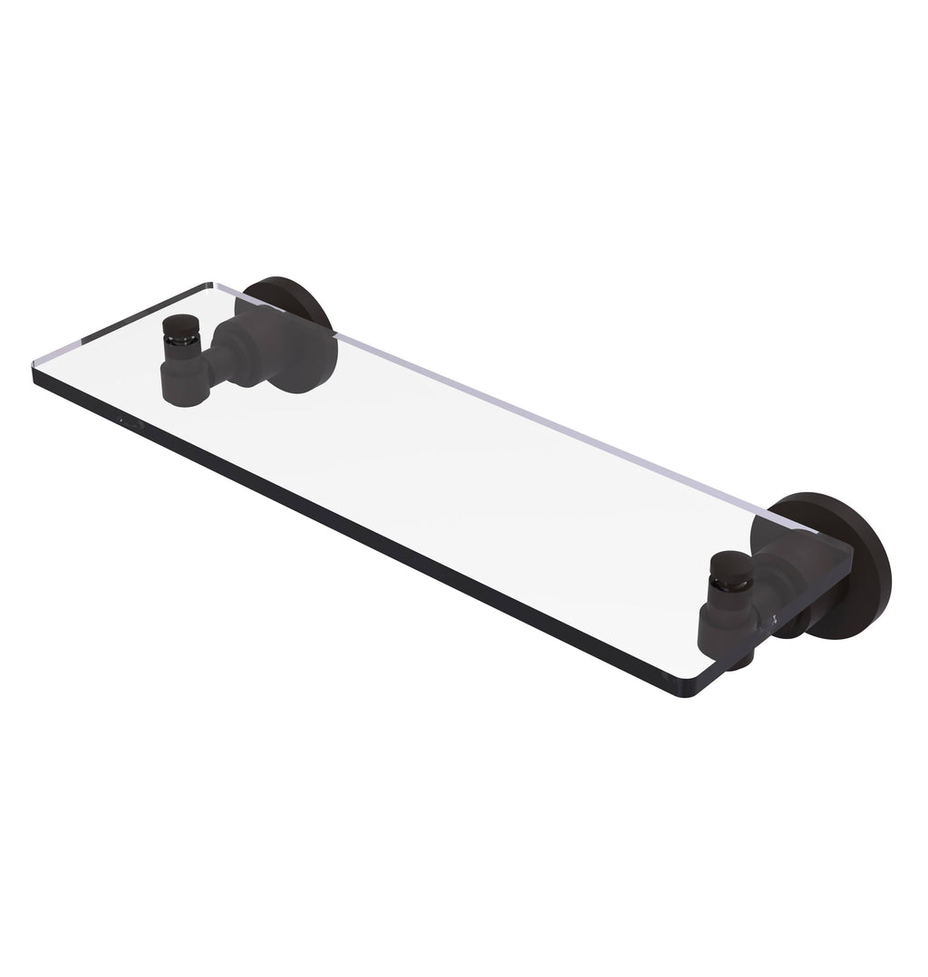 16x22 Glass Vanity Shelf with Beveled Edges Oil Rubbed Bronze B686
