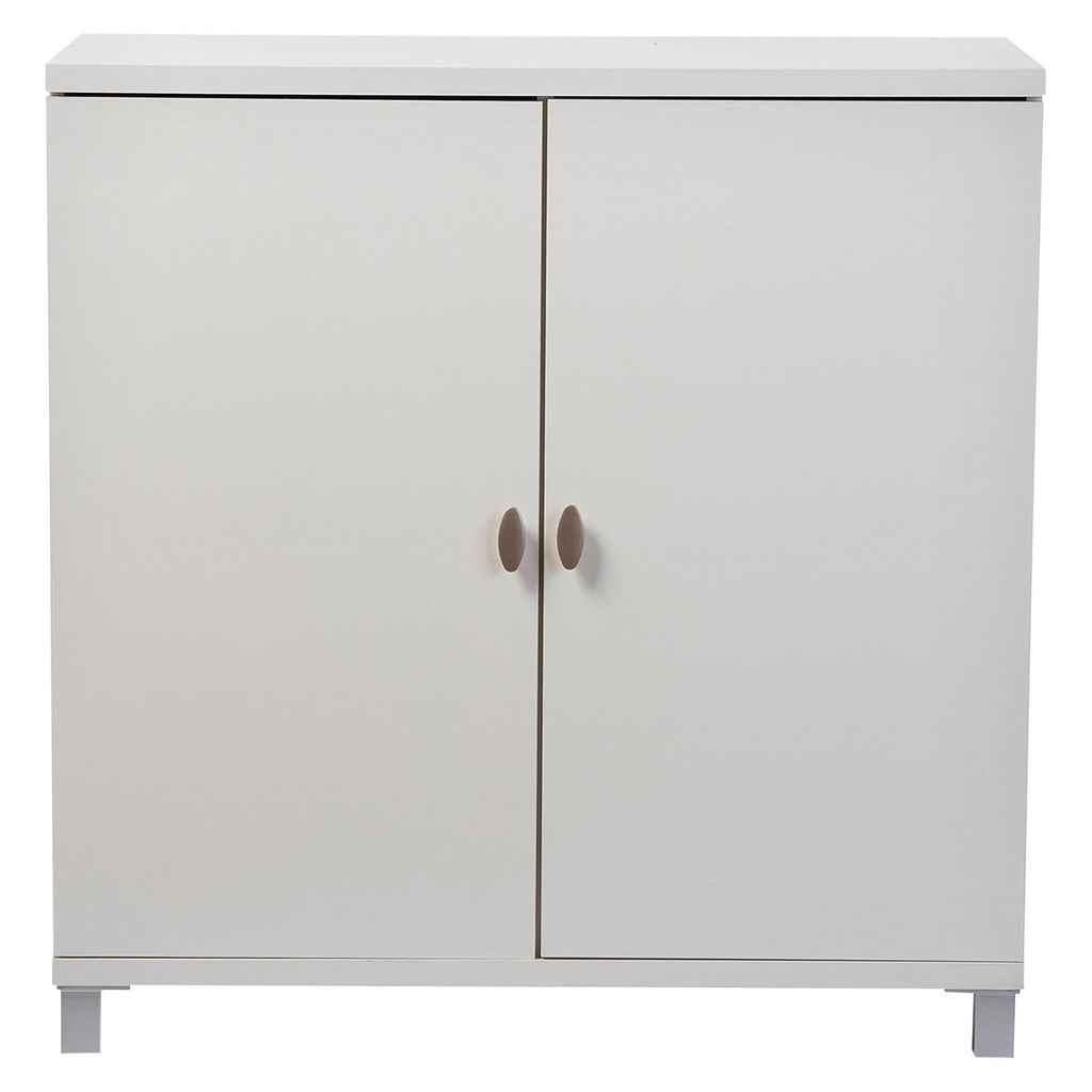 White Wood Entryway Storage Sideboard Cabinet Z263590