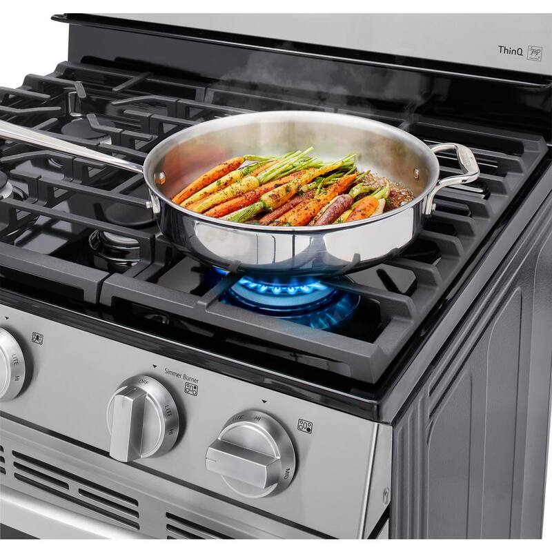 5.8 cu.ft. Smart Single Oven Gas Range with EasyClean, Wi-Fi Enabled Stainless Steel T8447