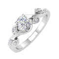10K White Gold Diamond Engagement Ring N503