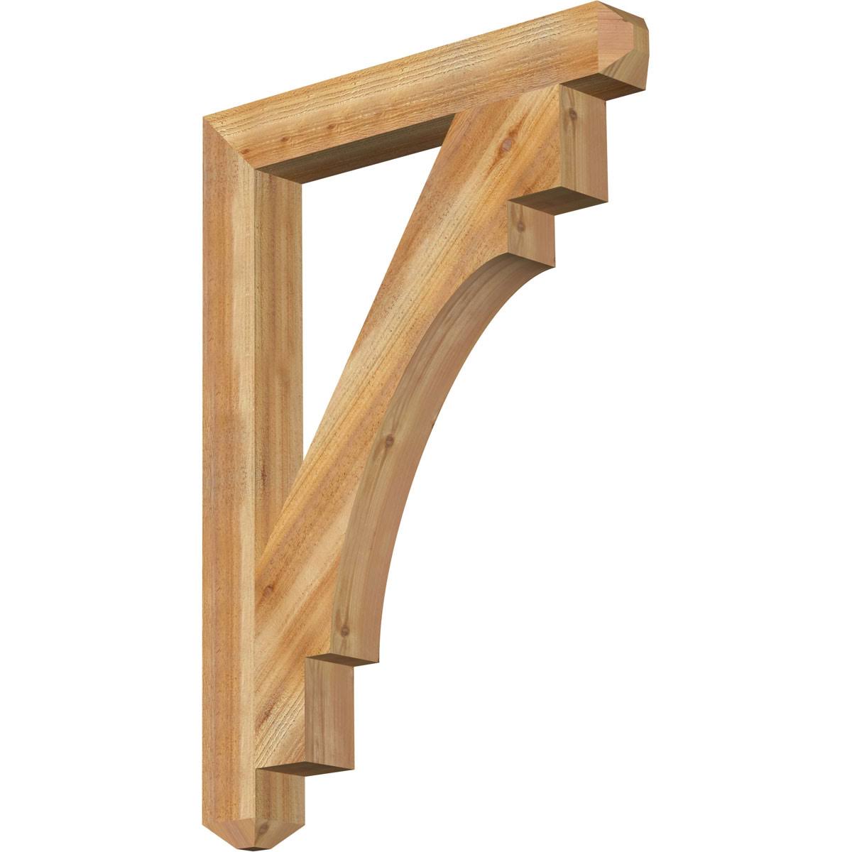 4x22W x 30x22D x 42x22H Rough Sawn Western Red Cedar Bracket H138