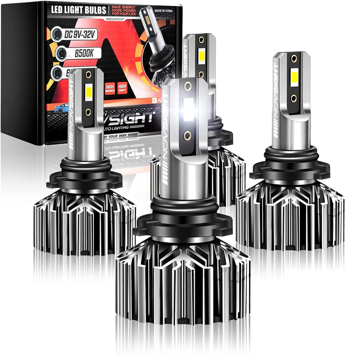 9005 9006 LED Headlight Bulbs Combo High and Low Beam 6500K Cool White P500702