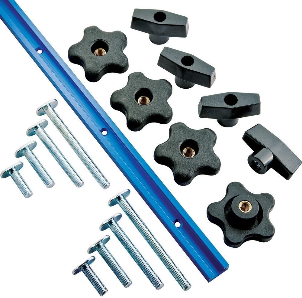 17-Piece Aluminum T Track Kit Q407