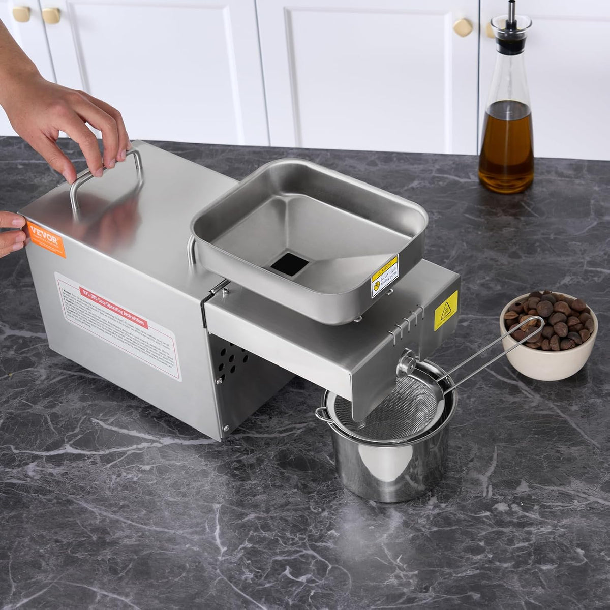 700W Stainless Steel Electric Oil Press Machine D4284
