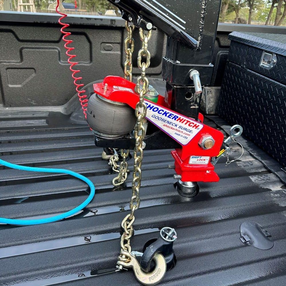 Gooseneck Air Hitch & Coupler, 4" RND AnglePin 2-5/16" Ball Coupler G616124