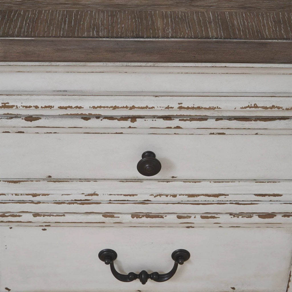 Chipped White and Brown Server L48569
