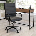 Brown Faux Leather High-Back Office Chair L79162