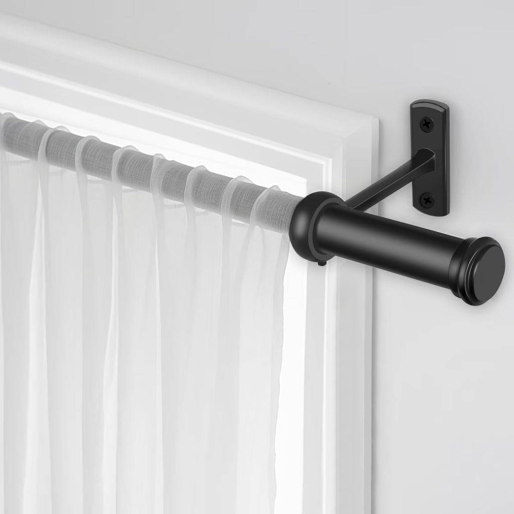 Black Adjustable Industrial Curtain Rod Z168