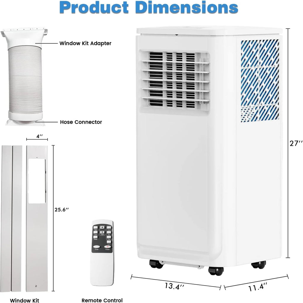 10000 BTU Portable Indoor Air Conditioner with Remote Control F33756