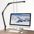 LED Desk Lamp with Clamp, Swing Arm, 4 Color Modes & 4 Brightness, Clip-on Lamp with Memory Function D2503