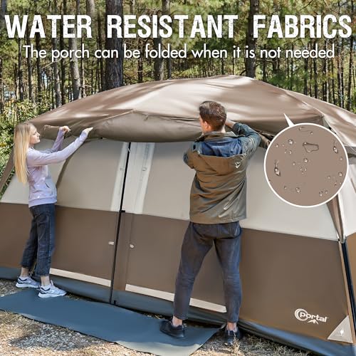 8 Person Family Camping Tent with Porch O610