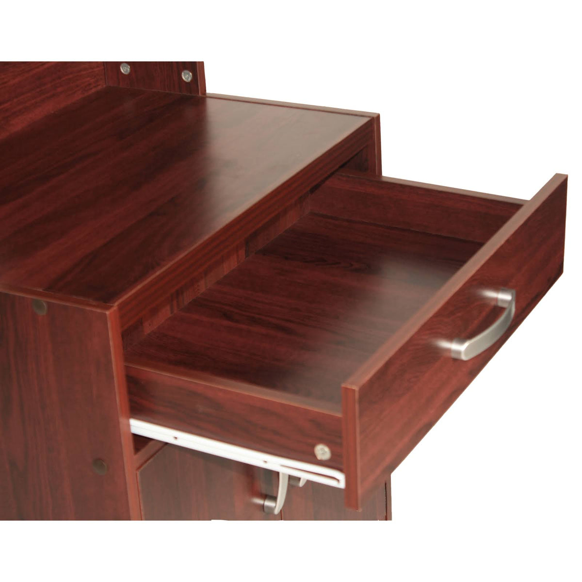 Mahogany Wooden Microwave Cart B518