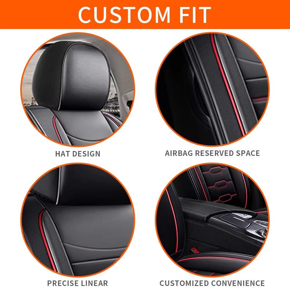 Custom Fit Faux Leather Car Seat Protector Full Set Z919553