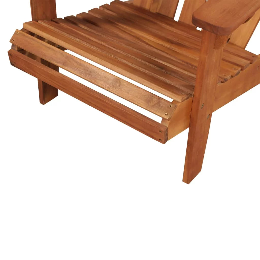 Adirondack Chair with Footrest Acacia Wood N592