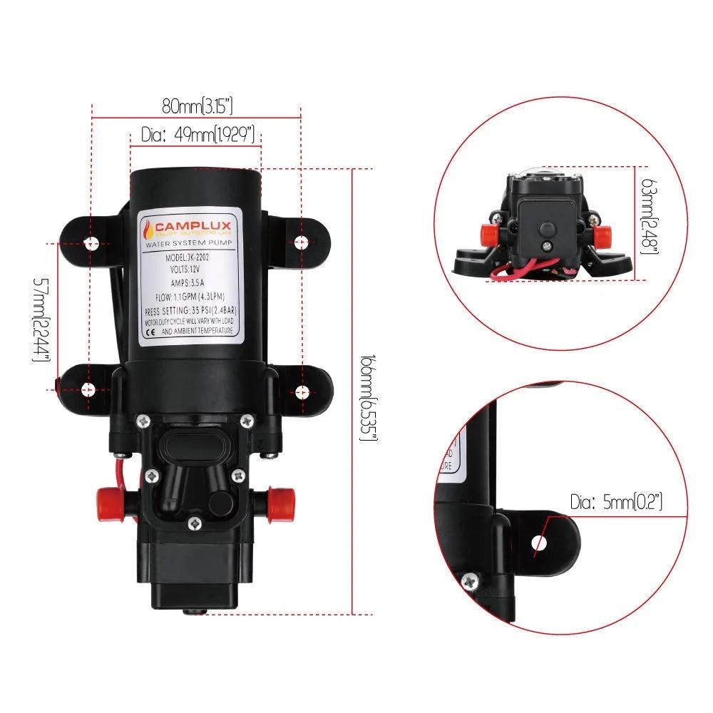 12V Water Pump for Tankless Water Heater F479