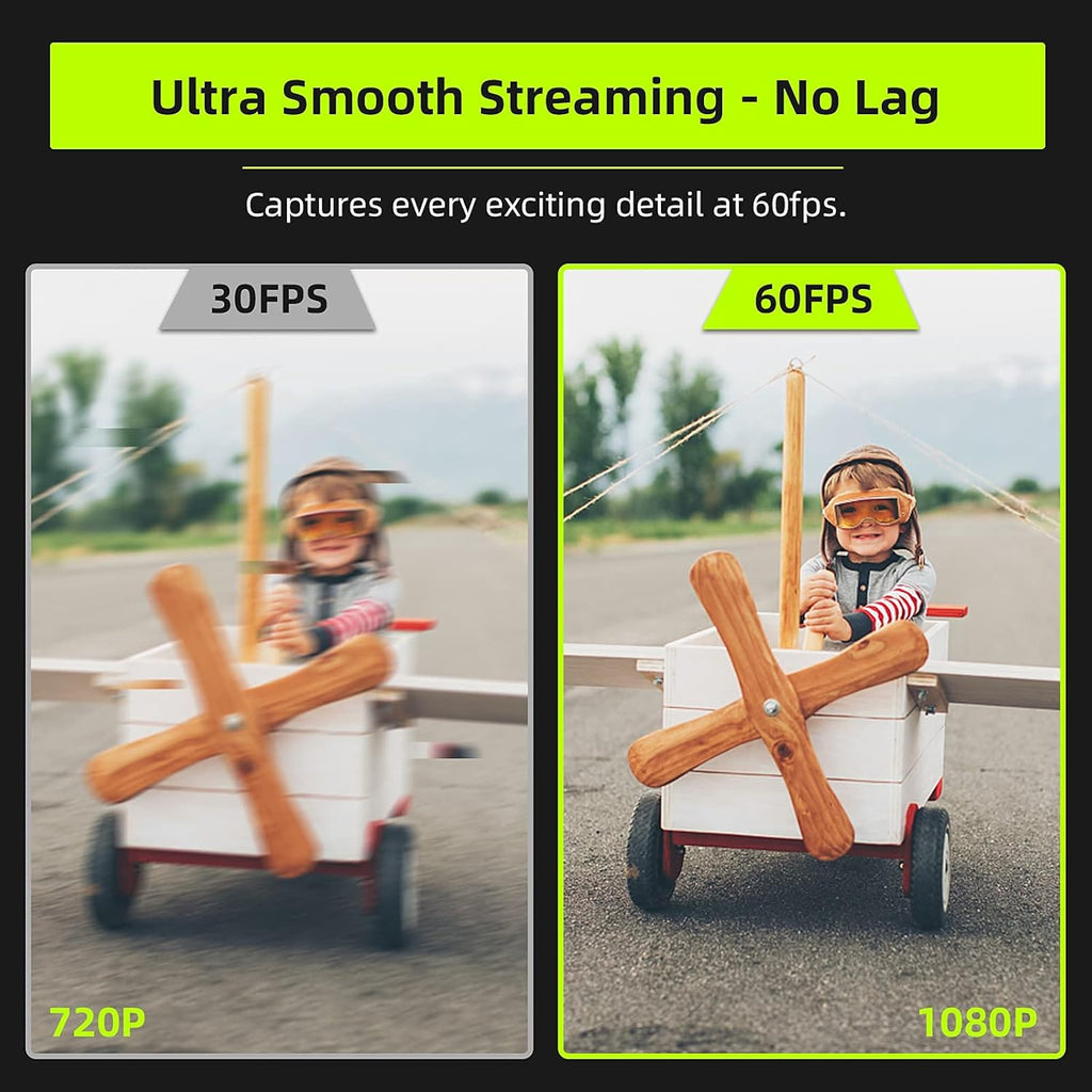 1080P 60FPS Webcam with Light N807