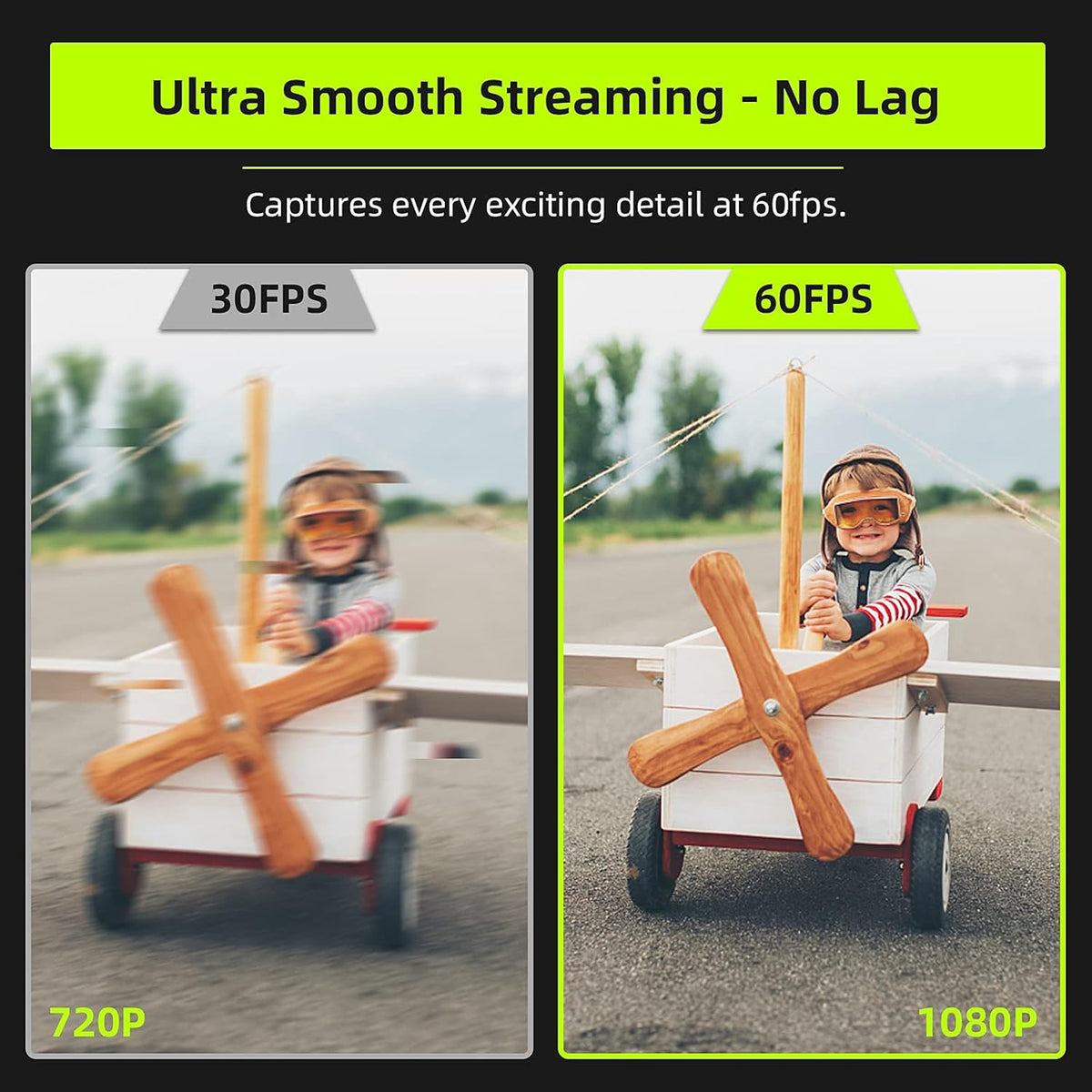1080P 60FPS Webcam with Light N807