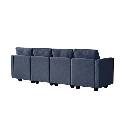 Modular Sectional Sofa, Boucle Fabric U Shaped Couch with Storage, 6 Seat D1760