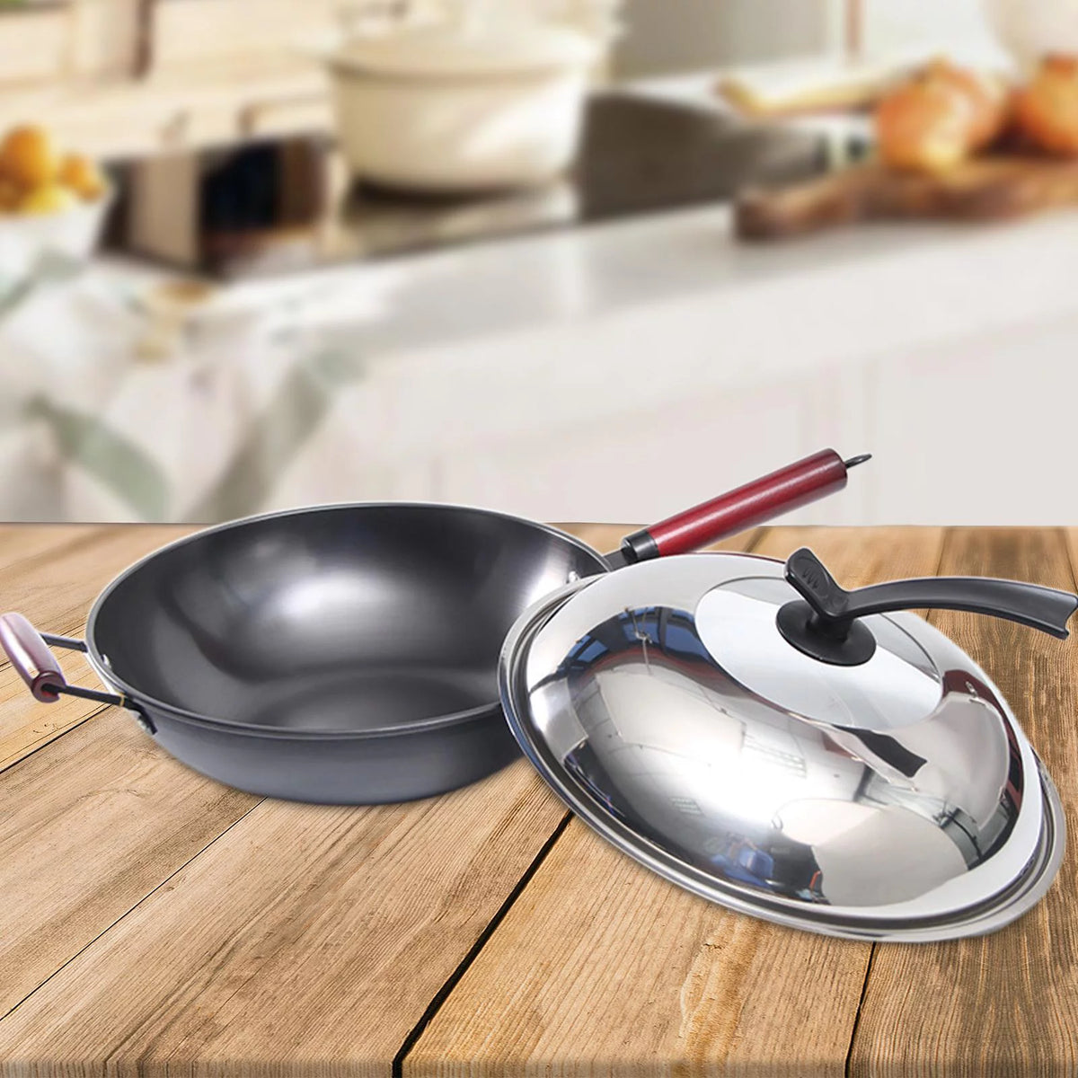 Coated Wok with Lid 30cm G20650