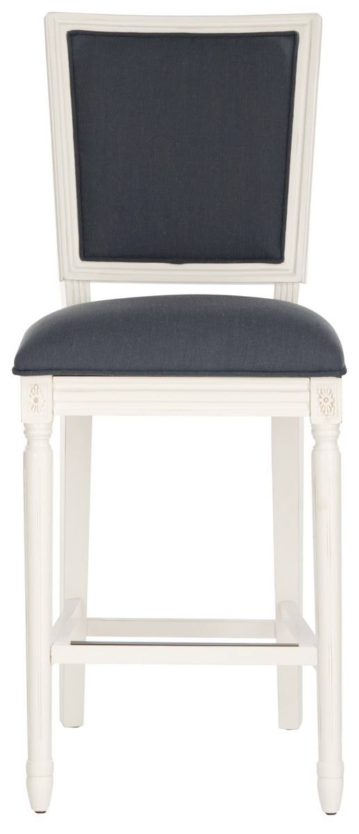 Navy/Cream Rectangle Bar Stool (Set of 2) K2492