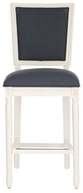 Navy/Cream Rectangle Bar Stool (Set of 2) K2492