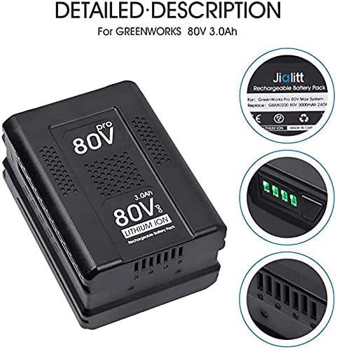 80V 3.0Ah Replacement Lithium Ion Battery Z937