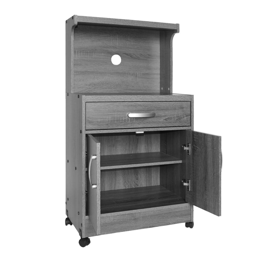 Mahogany Wooden Microwave Cart B518