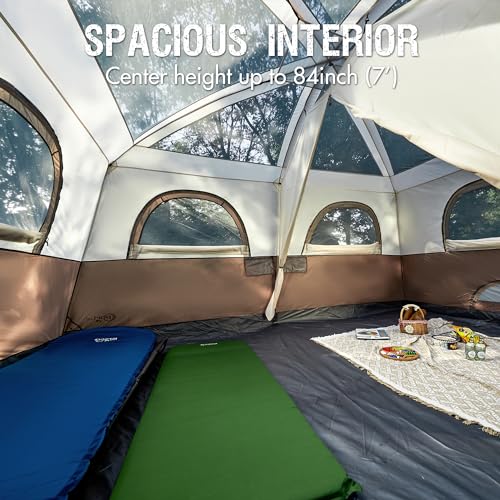 8 Person Family Camping Tent with Porch O610