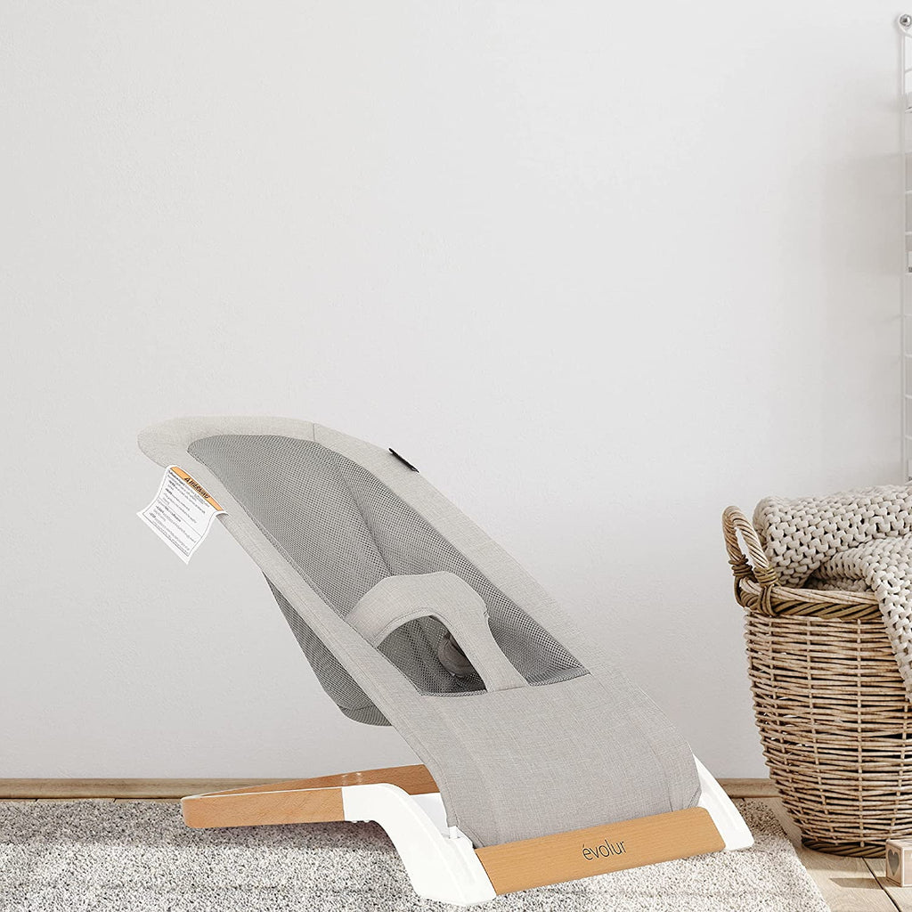 Gray Cotton Fabric Portable Infant Bouncer G4171