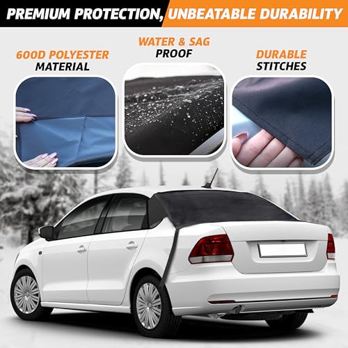 Waterproof Windshield Snow Cover with Side Mirror Covers C286