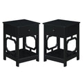 Black One-Drawer End Table Set of 2 Z811