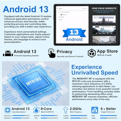 Coffee 12 Inch Android 13 Tablet 2K Screen 16GB RAM 128GB ROM Octa-Core 2.0GHz C13536