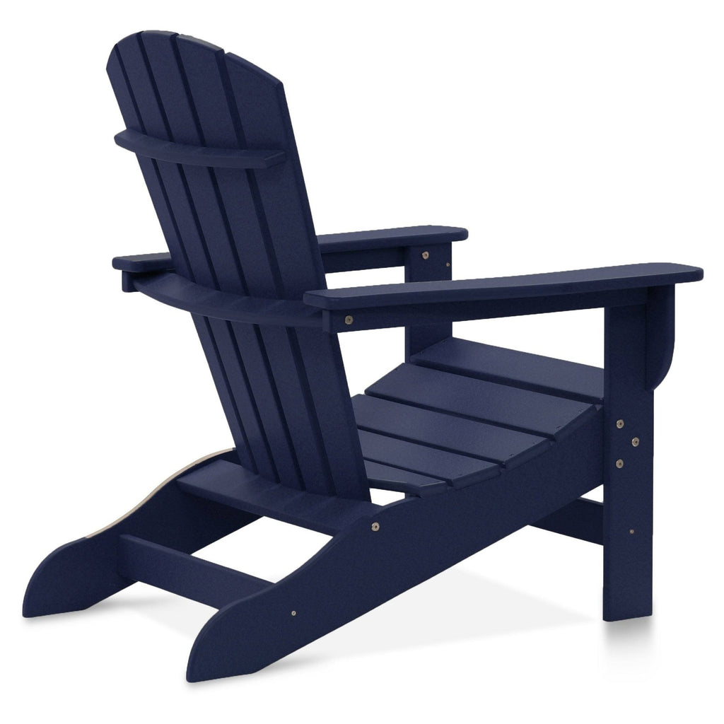 White Recycled Plastic Adirondack Chair A34183