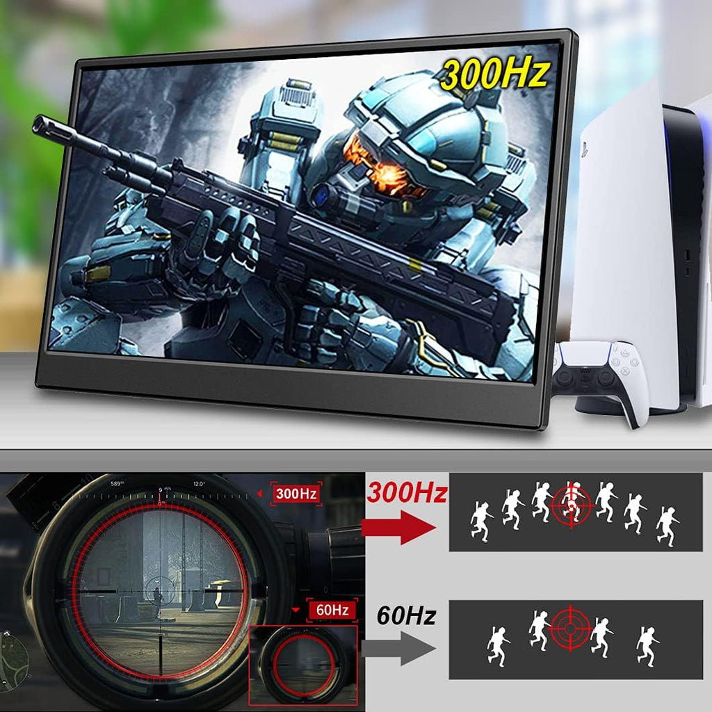 15.6 1080P 300Hz Portable Gaming Monitor with Stand P404