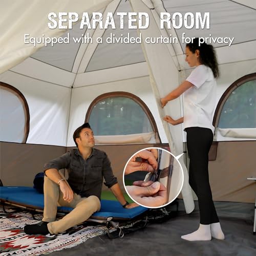 8 Person Family Camping Tent with Porch O610