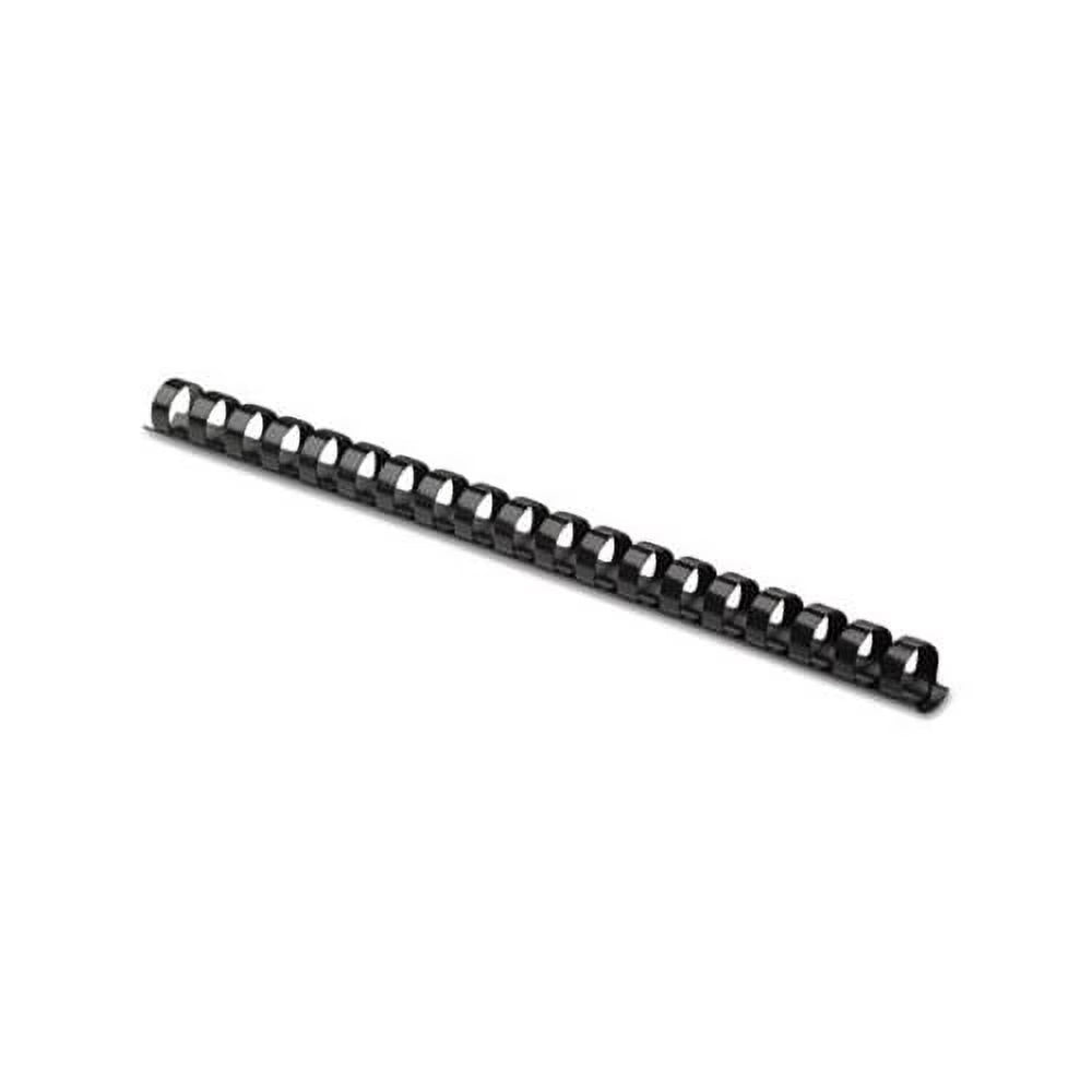 Black Plastic Comb Bindings, 120 Sheet Capacity, 100 Combs/Pack T1196