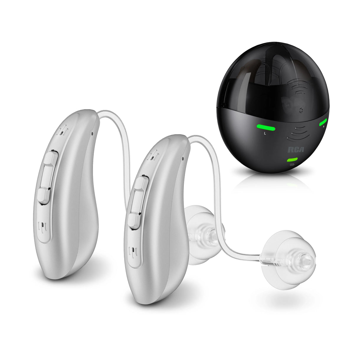 Behind-the-Ear Hearing Aids with Charging Case J52462