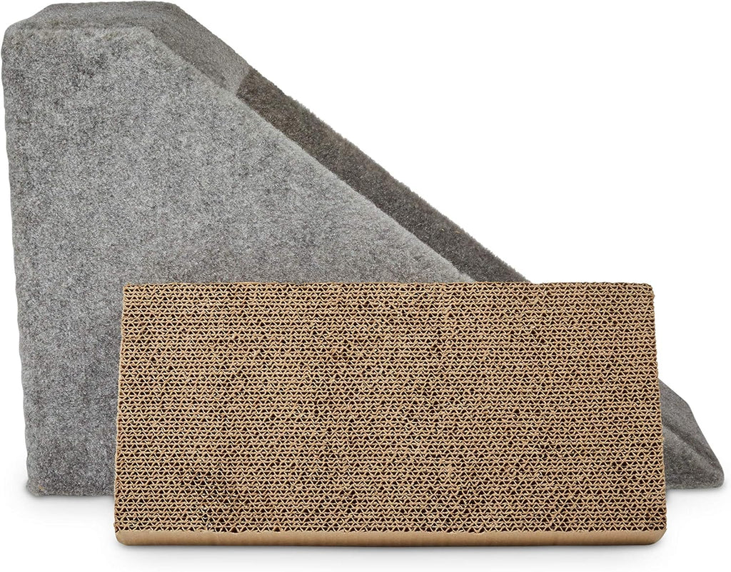 Cat Ramp with Refillable Double Scratcher, Multi-Color Pack of 2 J123906
