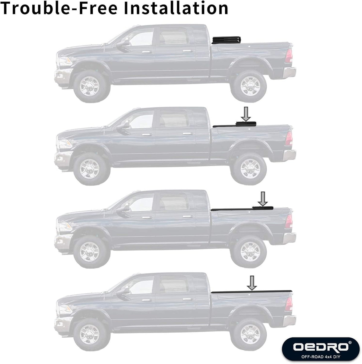 Soft Quad Fold Tonneau Cover Truck Bed Cover R190167