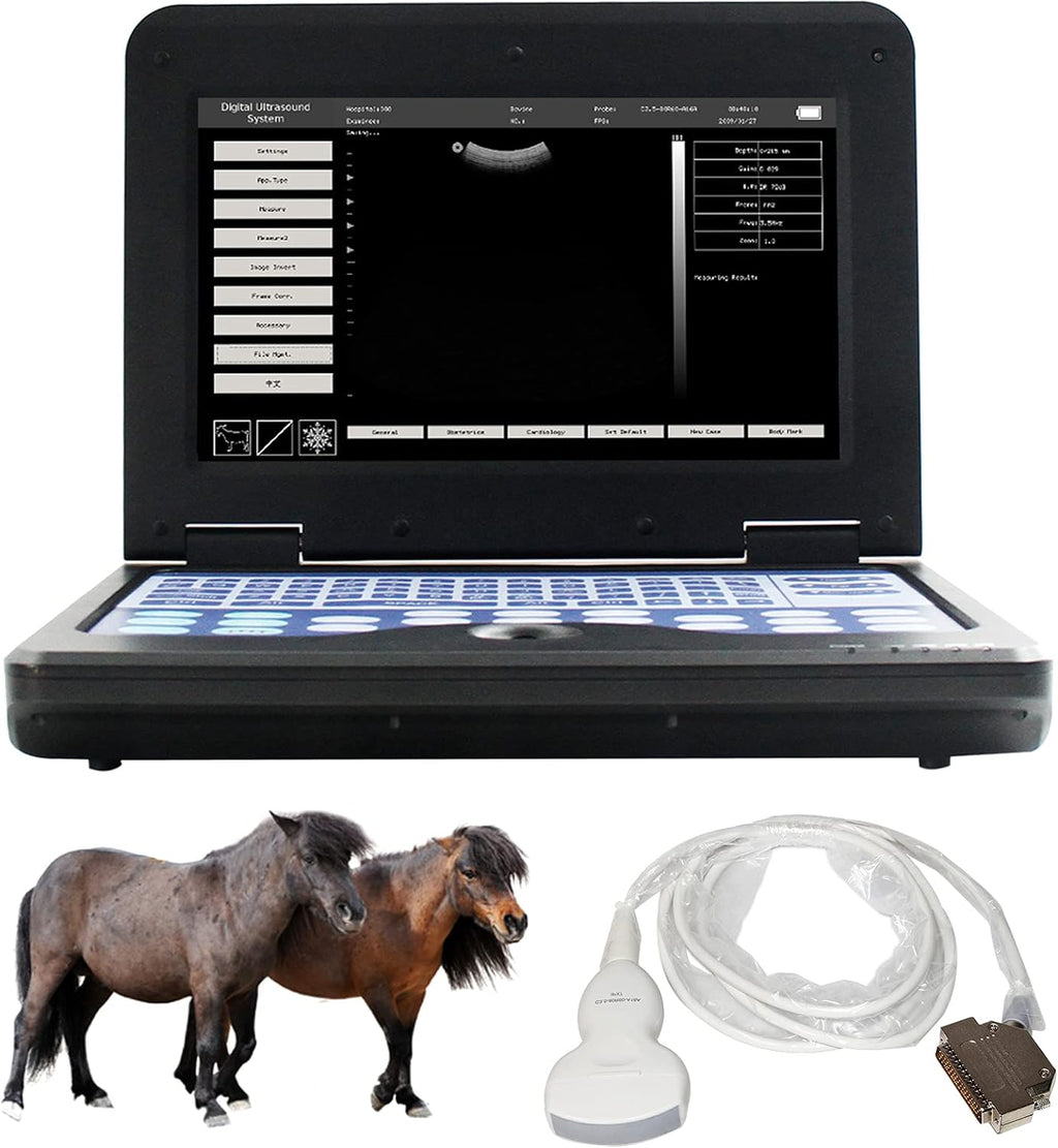 Veterinary Ultrasound Scanner with Convex and Rectal Linear Probe A22577