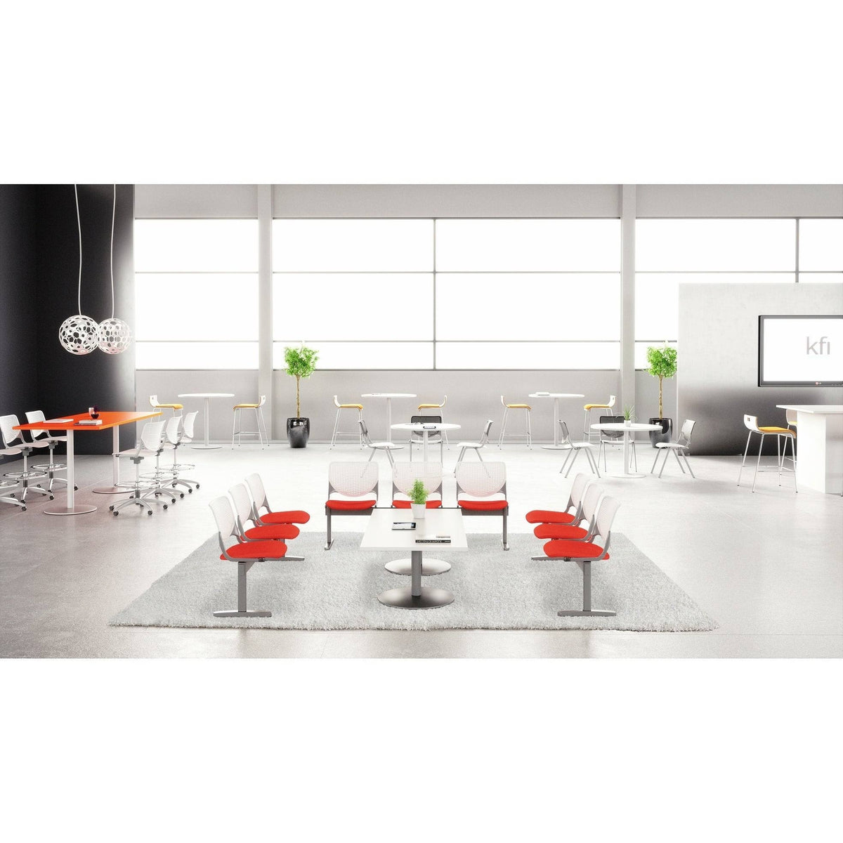 Coral 4 Seat Reception Bench B2314