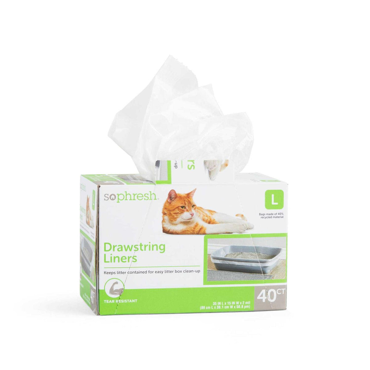 Drawstring Cat Litter Box Liners Q778