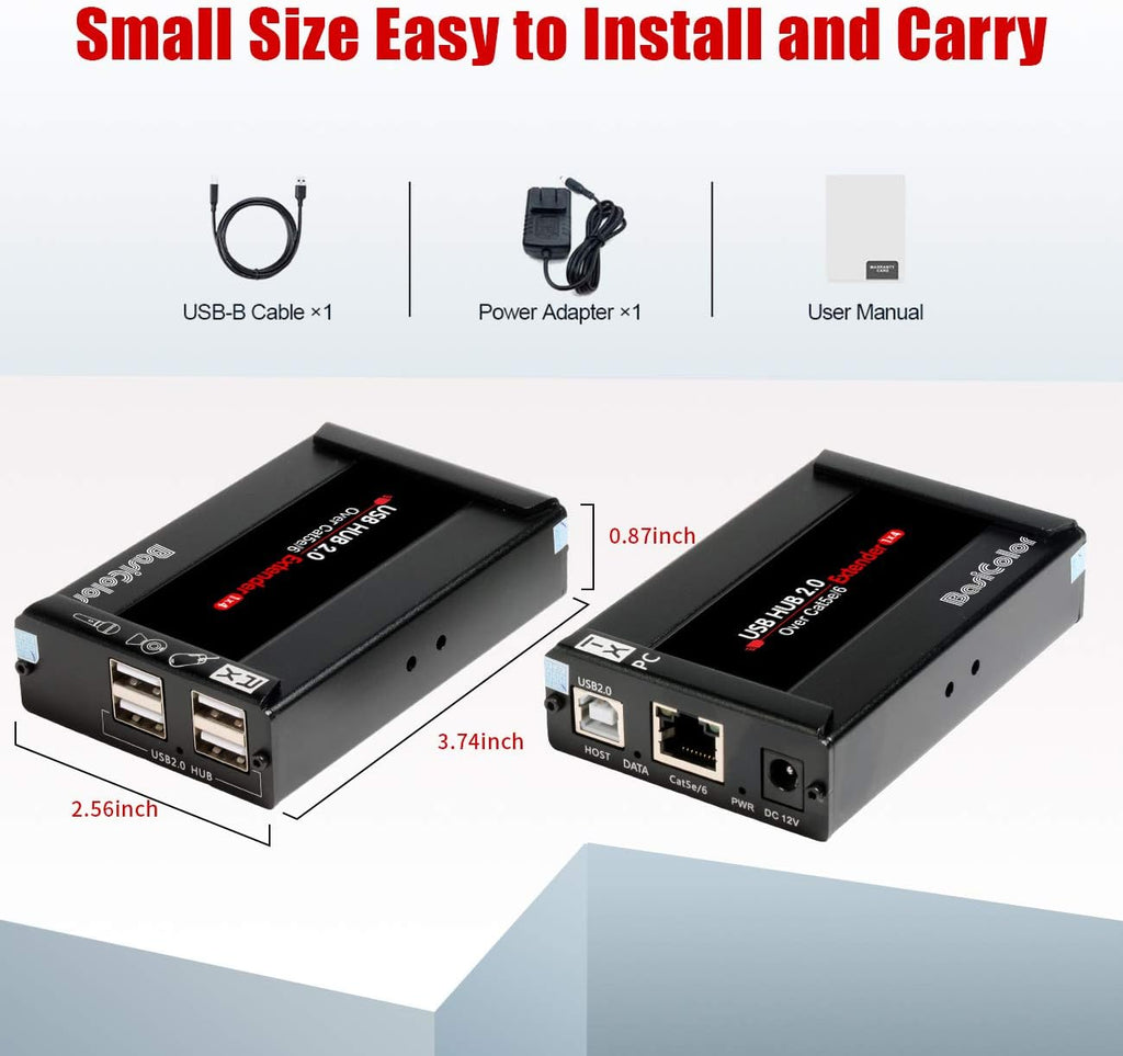 USB Extender 262ft 80m Kit with 4 USB 2.0 Hub D3691